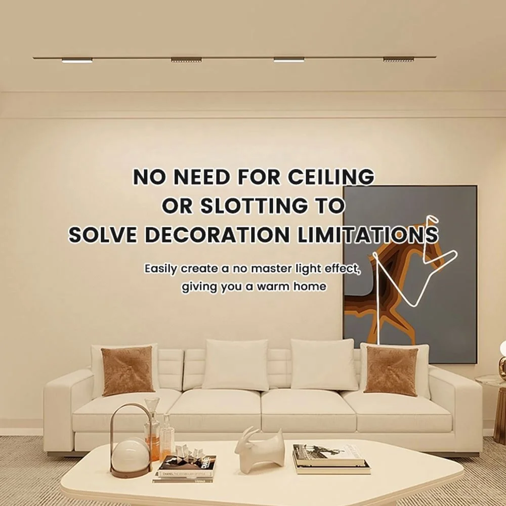 Magnetic Smart Zigbee Tuya Round Magnetic Led Linear Track Led Track Spot Light For Office Supermarket Gym