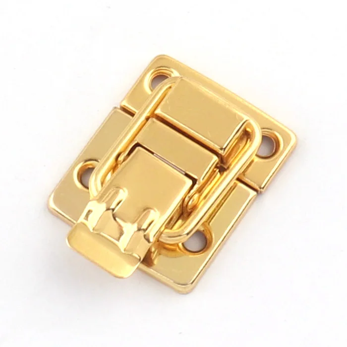 Silver/Gold Wooden Box Latches Small Box Catch Buckle for Display Gift Case Jewelry Tool Lock Metal Clasp for Wooden Box-43mm