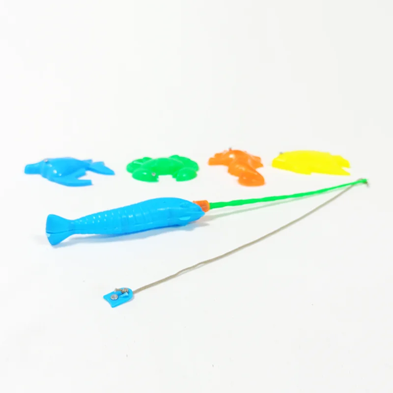 Magnetic Plastic Fishing Toys Game Set For Kids Water Table Party Floating Fish Ocean Sea Animals