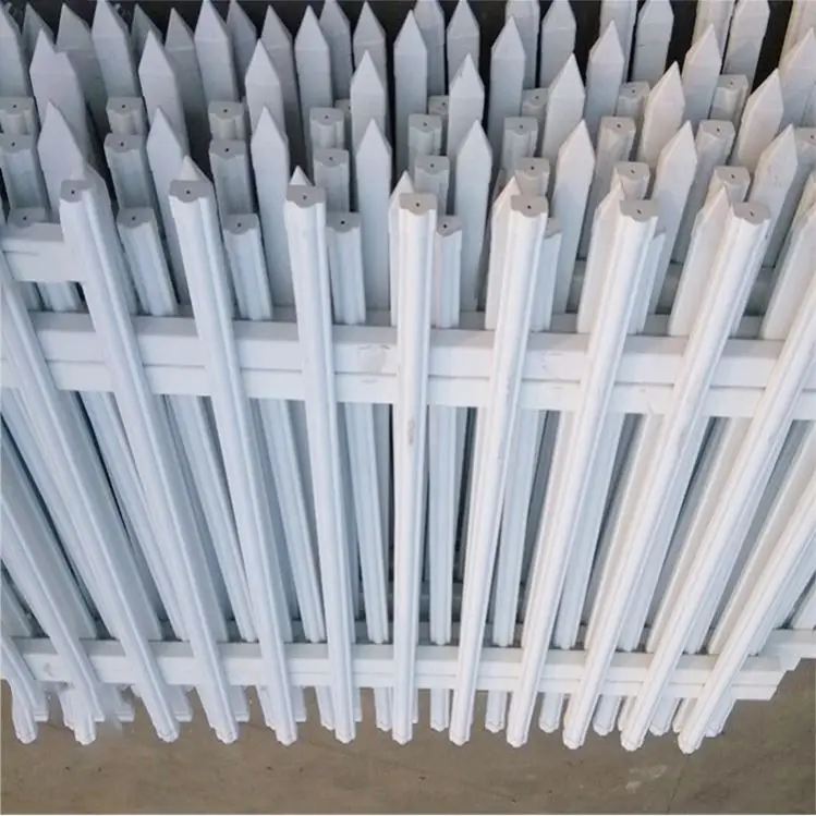 Security Spear Picket Fence Pvc Coated Zinc Steel Fence Outdoor Mesh