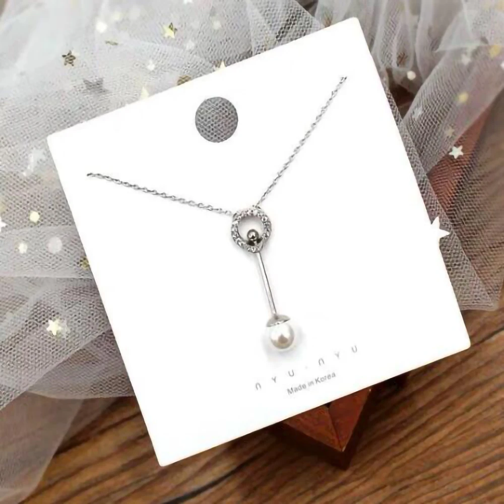 Индивидуальная упаковка для ювелирных изделий, демонстрационная карточка, бумажная карточка с логотипом на заказ, карточка для ожерелья