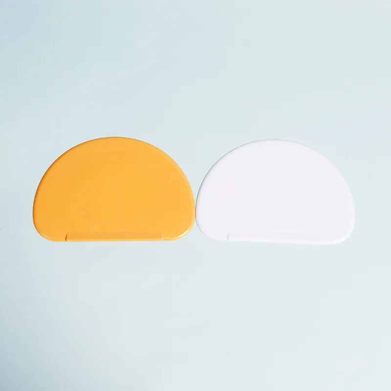 Factory Custom Dough Cutter Bench Scraper Plastic Flexible Bowl Scraper for Baking Bread Cake  Fondant Icing