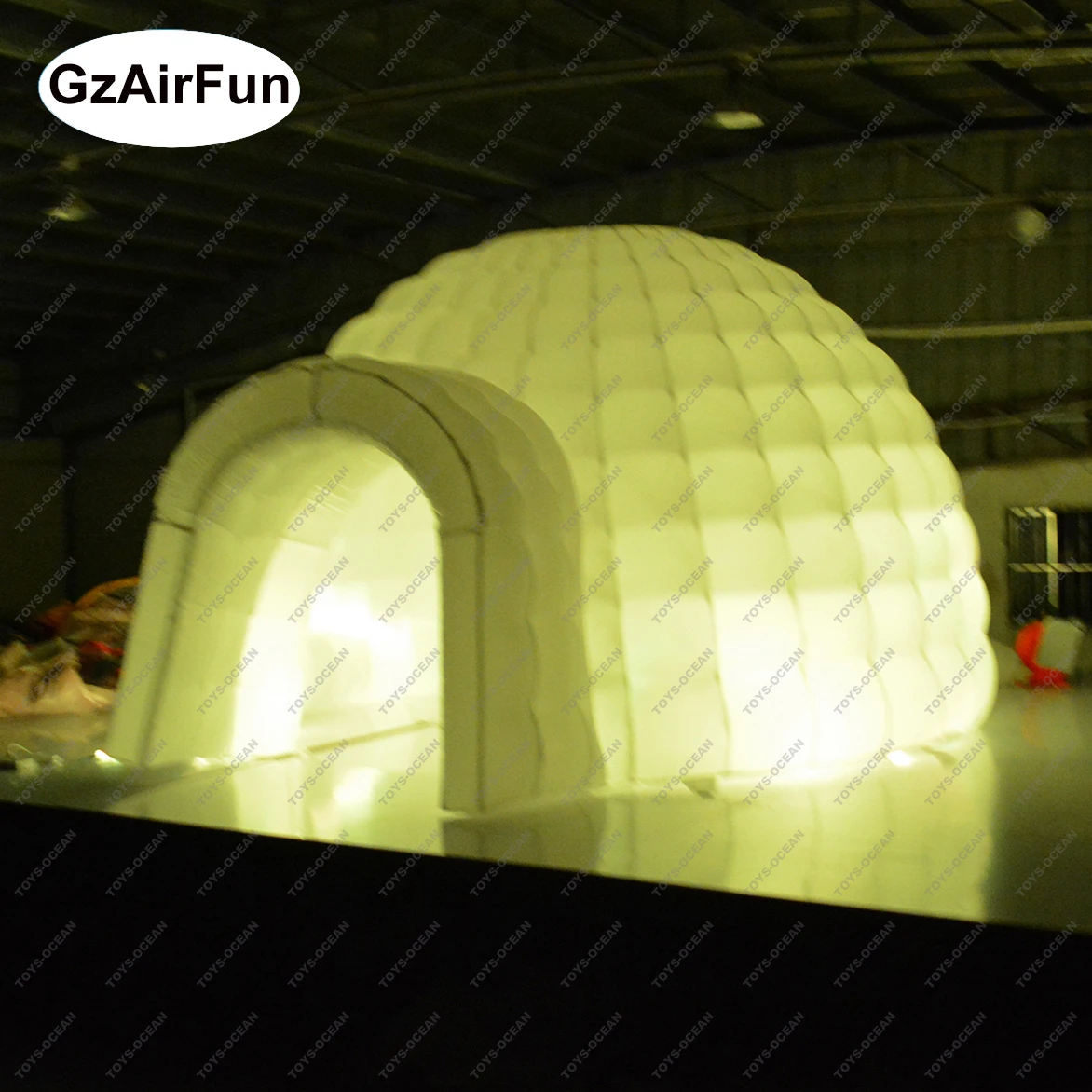 Надувной купол надувной Igloo со светодиодной подсветкой палатка