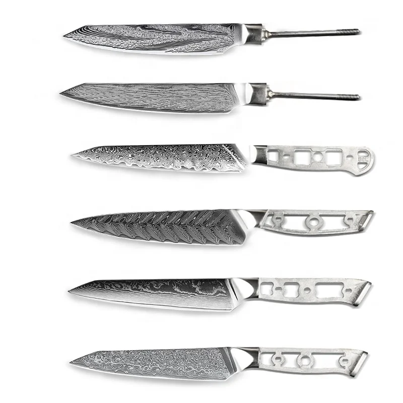 Wholesale OEM ODM Kitchen Knife Damascus Blade VG 10 Knives Utility Knife Blades