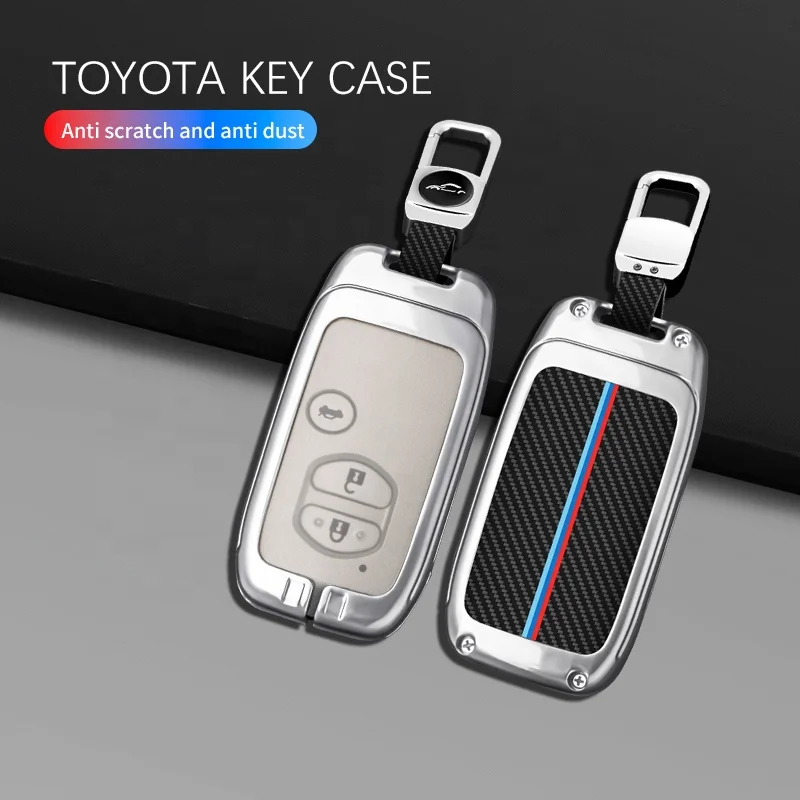 Чехол из цинкового сплава для Toyota чехол кожаный 2024 защитный автомобильных ключей