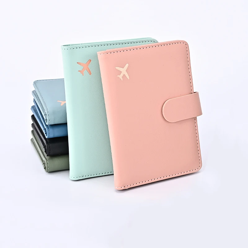 Wholesale High quality Leather Passport cover RFID travel passport wallet with ID window New Design leather passport holder