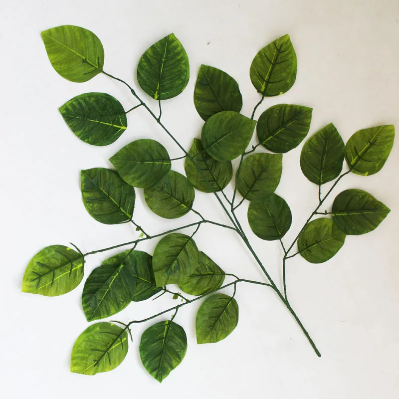 Artificial apple Leaf 3 stalks length 70 cm