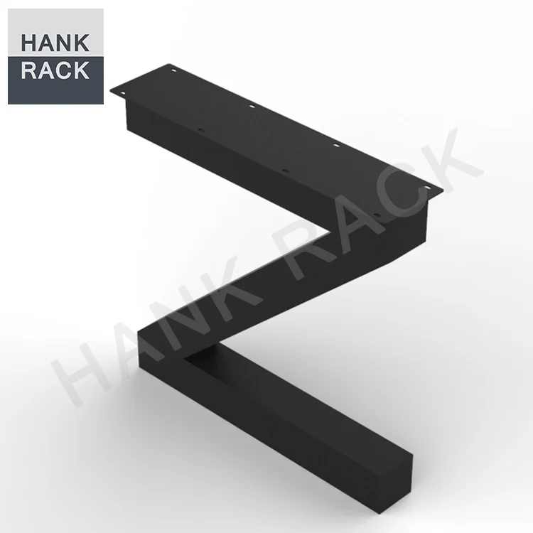 China manufacturer metal bench coffee table legs steel furniture legs Z Shape Table Legs