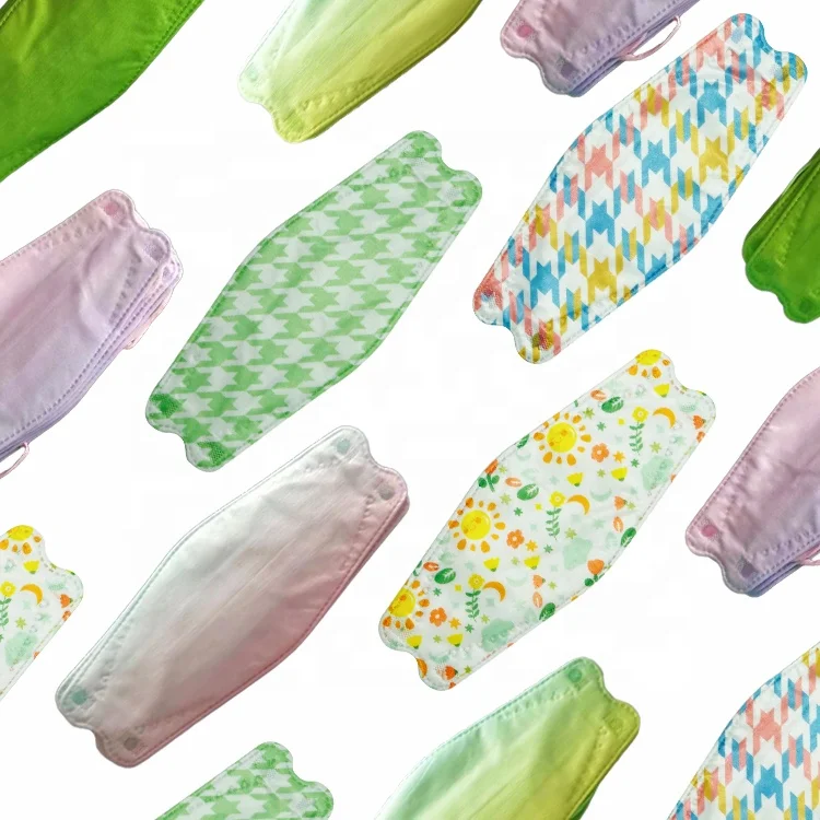 3d 4d Korean Cartoon Character 10pcs KF94 Masks For Kids Disposable Fashionable Kids kf94 Mask