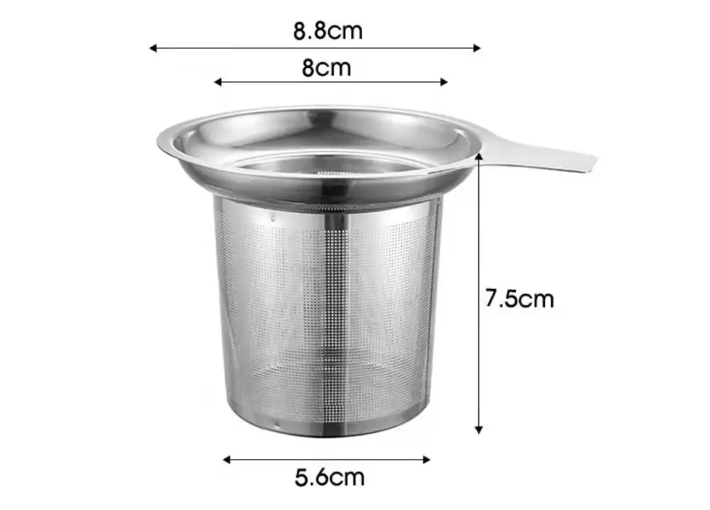 Tea Infuser Basket Stainless Steel Filter With Small Strainer And Lid Tea Diffuser For Loose Tea Superior Brewing Experience