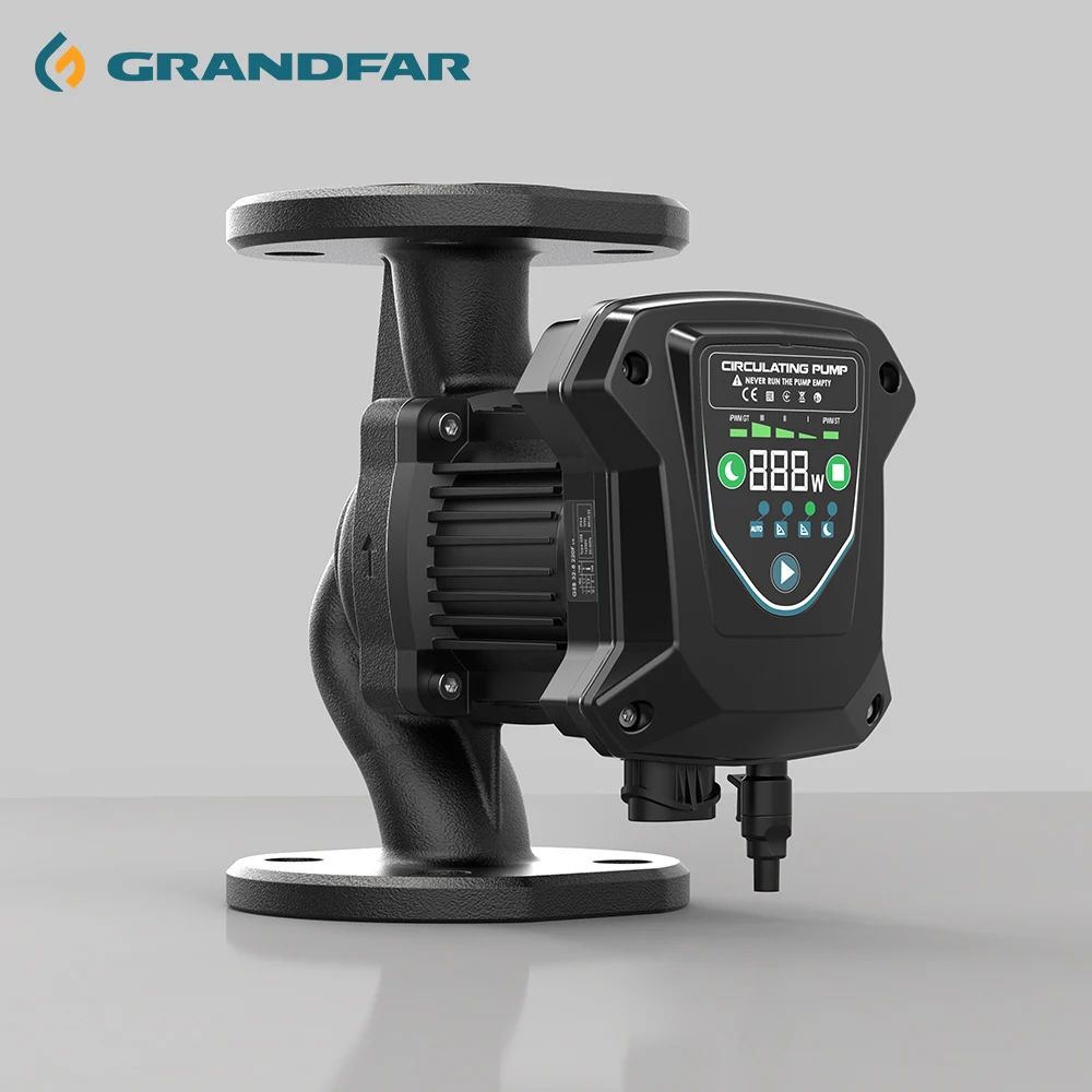 GRANDFAR 220V Household Automatic Canned Pump Circulating Pressurized Hot Water inverter Silent Circulation pumps for heating