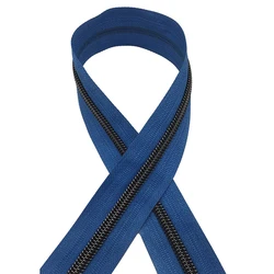 Factory Supply Colorful Electroplating Golden Silver Teeth 5 Zipper Tape Nylon