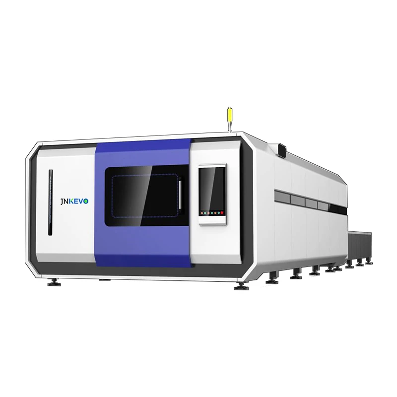 JNKEVO enclosed autofeeding exchange table flatbed laser cutting machines 12000w for aluminum metal sheet