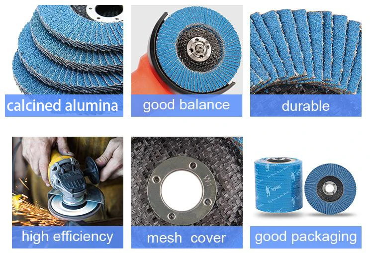 Zirconia Alumina Flap Disc 4 Inch Flap Wheels Abrasive For Grinding Stainless Steel Metal Factory direct sell