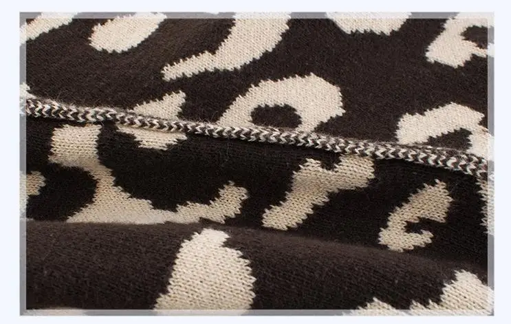 Manufacturer Cardigan Kids Boys Clothes Leopard Jacquard Knit Sweater