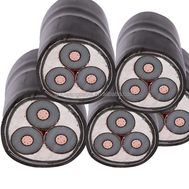 33kV Single/Three Core 630 mm2 XLPE Power Cable and Underground Cable YJV32 YJV72 with Steel Wire Armoured