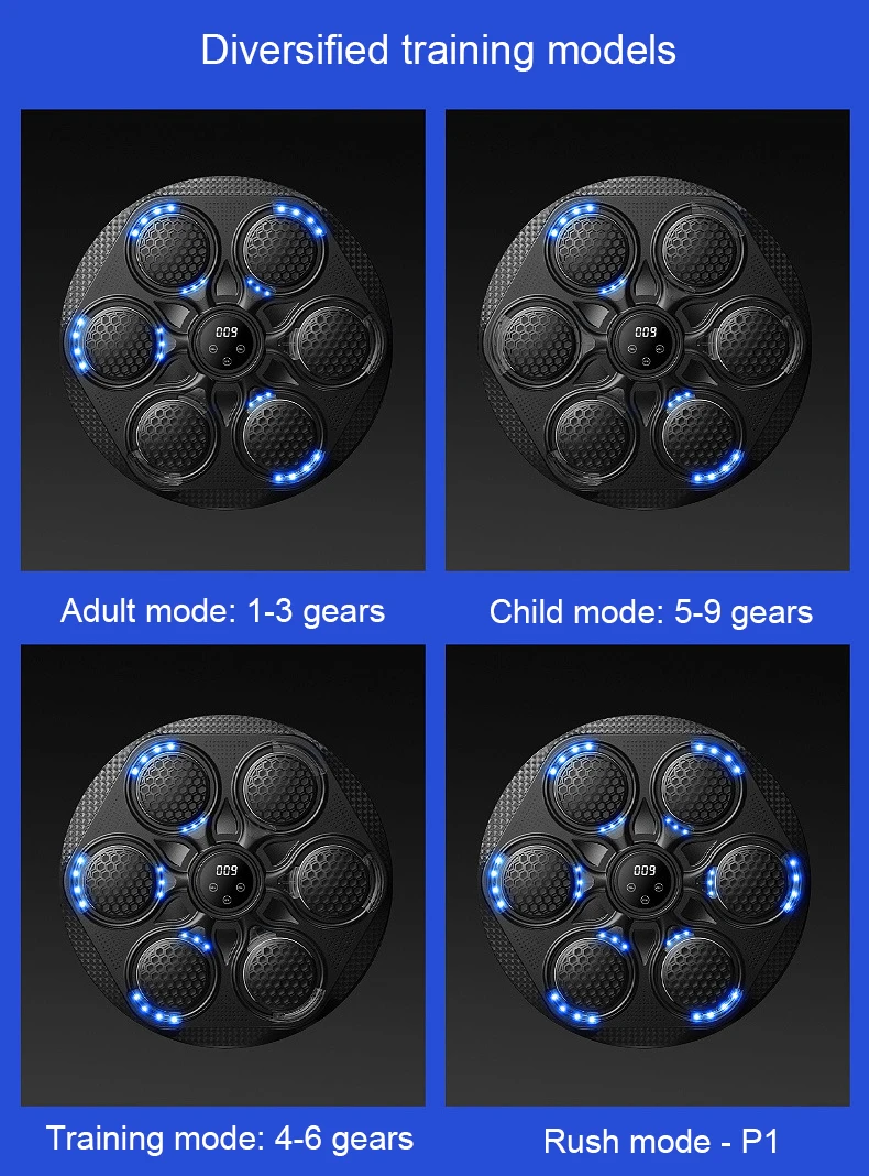 2024 NEW Arrivals Home Office Gym Workout Wall Mount Boxing Target Smart Bluetooth Music Boxing Machine