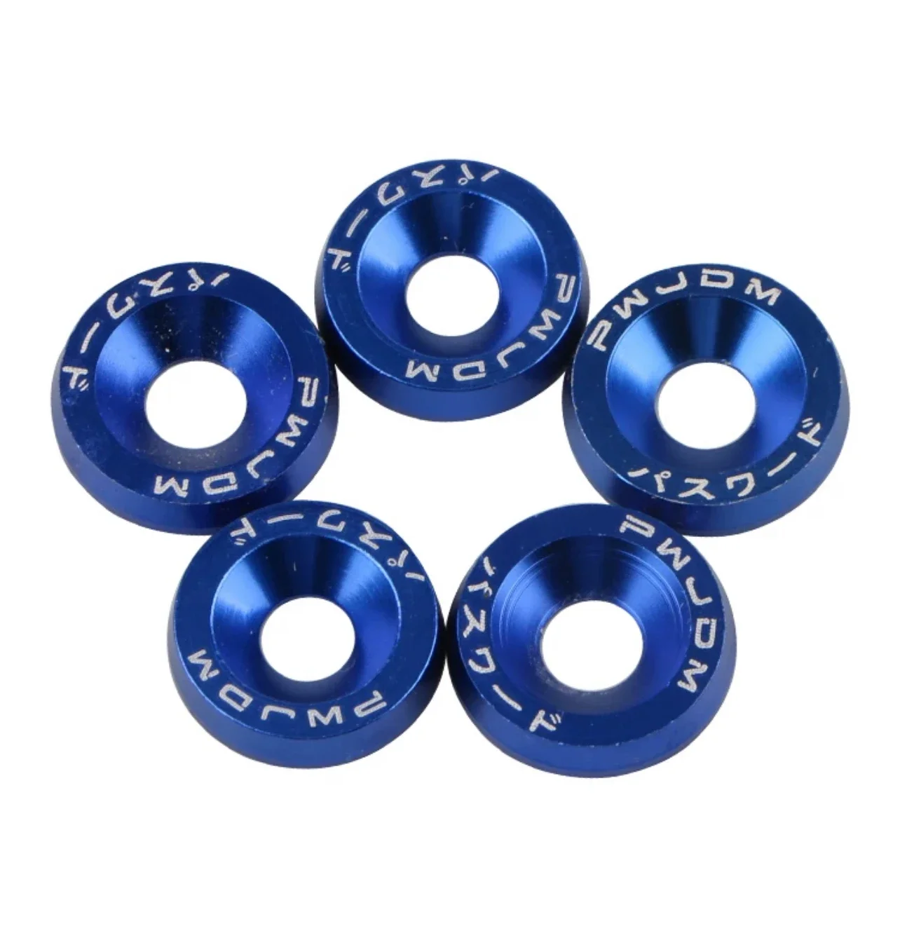 Din Standard Nickel-Plated Flat Washer Wedge Style Car Front Rear Bumper Reinforcement Car Modification License Plate Frame GB