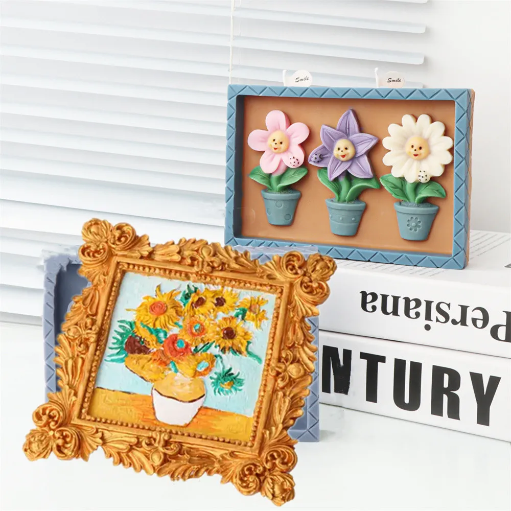 Силиконовая фоторамка с подсолнухами