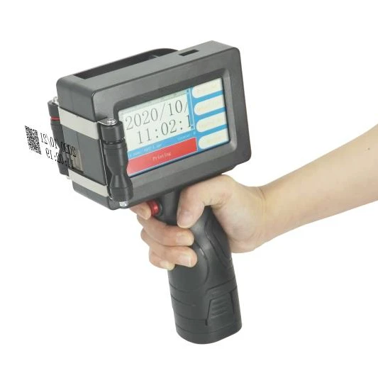 Tij Thermal Handled Laser printer Date Code Inkjet Printer For Label Round Objects