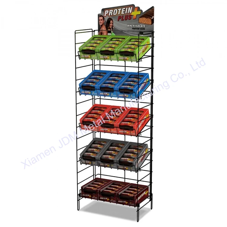 customize multi layers Shelf Movable Beverage Dispense Water Bottle Container Tin Can Display Stand Rack