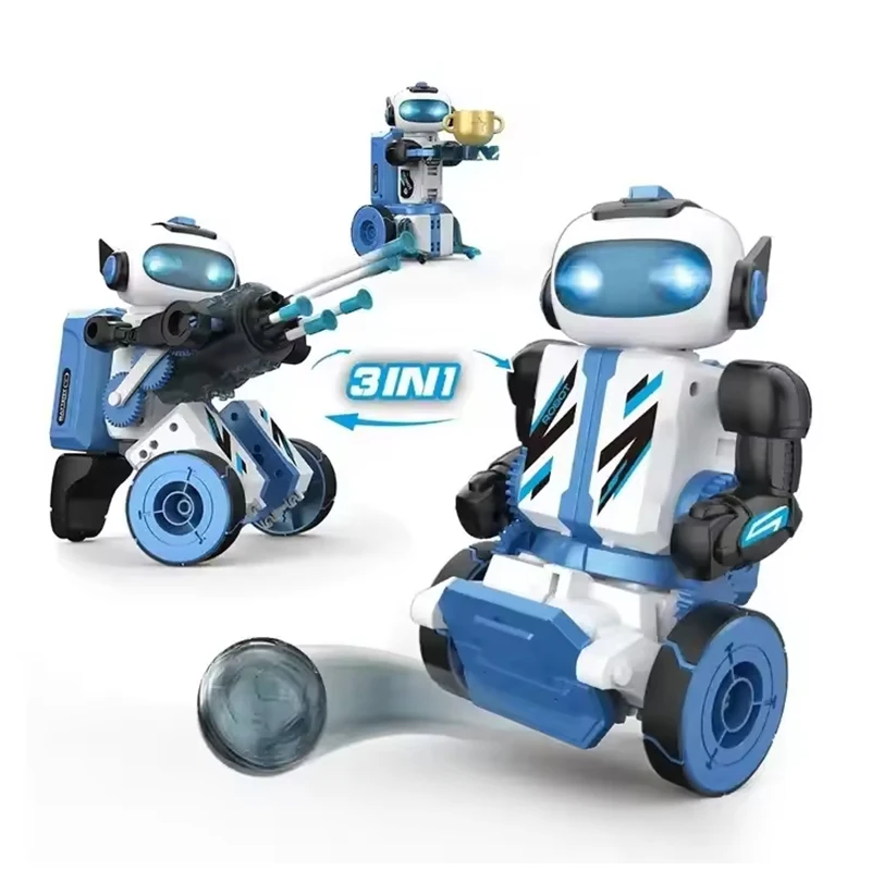 DIY 3 in 1 Robot Toys Programming STEM Educational Remote Control Toy Robot Intelligent Robot Toys For Sale