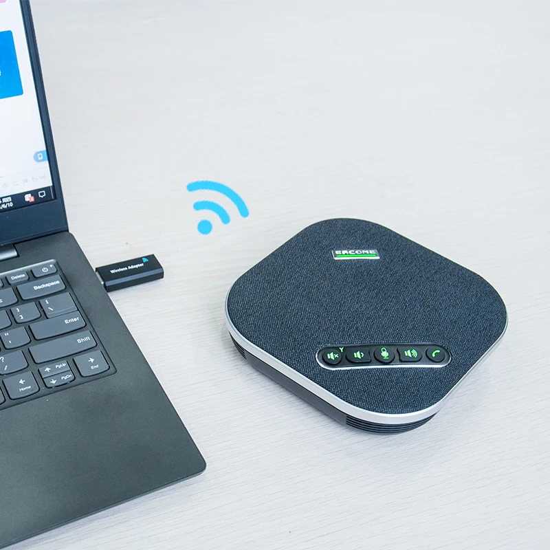 Eacome Premium Smart Wireless Speakerphone With 4M Voice Pickup For Conference System