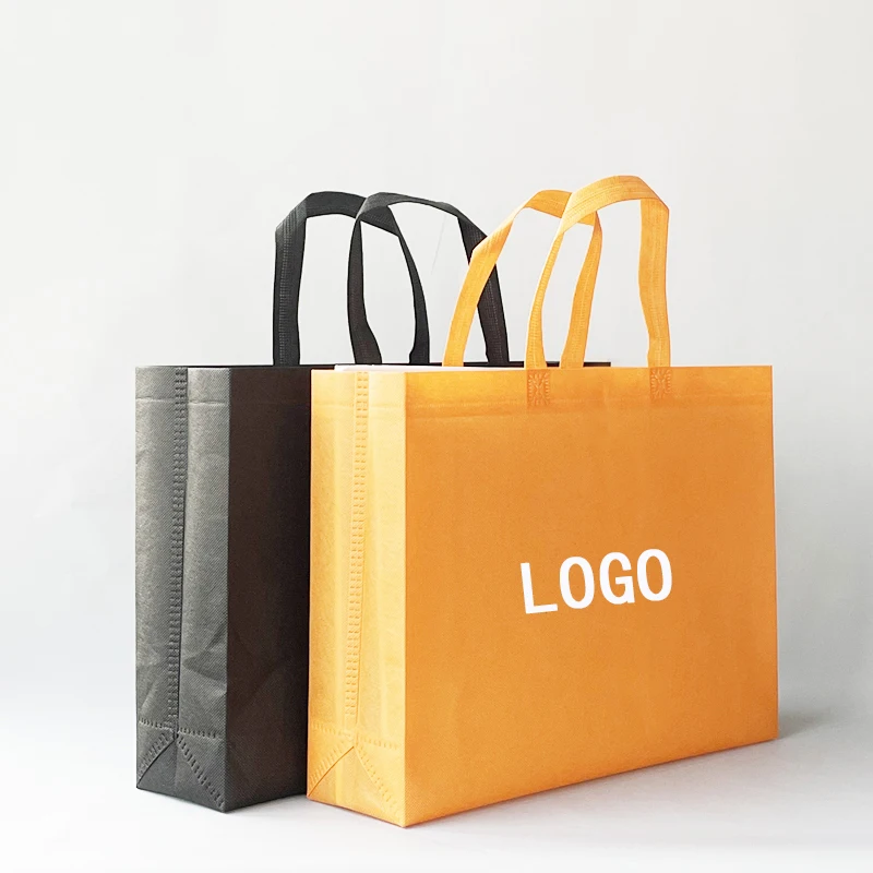 Wholesale custom logo printing laminated non woven tote bag Eco Friendly Reusable Custom Logo pp non woven bag