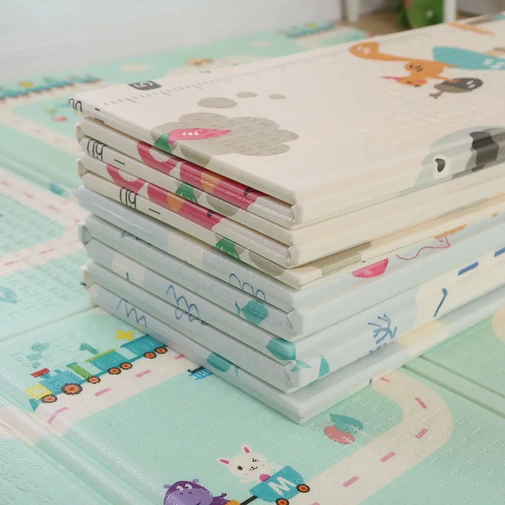 Baby Play Mat Extra Large Foldable Foam Floor Play Mat for Babies XPE Waterproof Crawling Mat Anti slip Baby Playmat