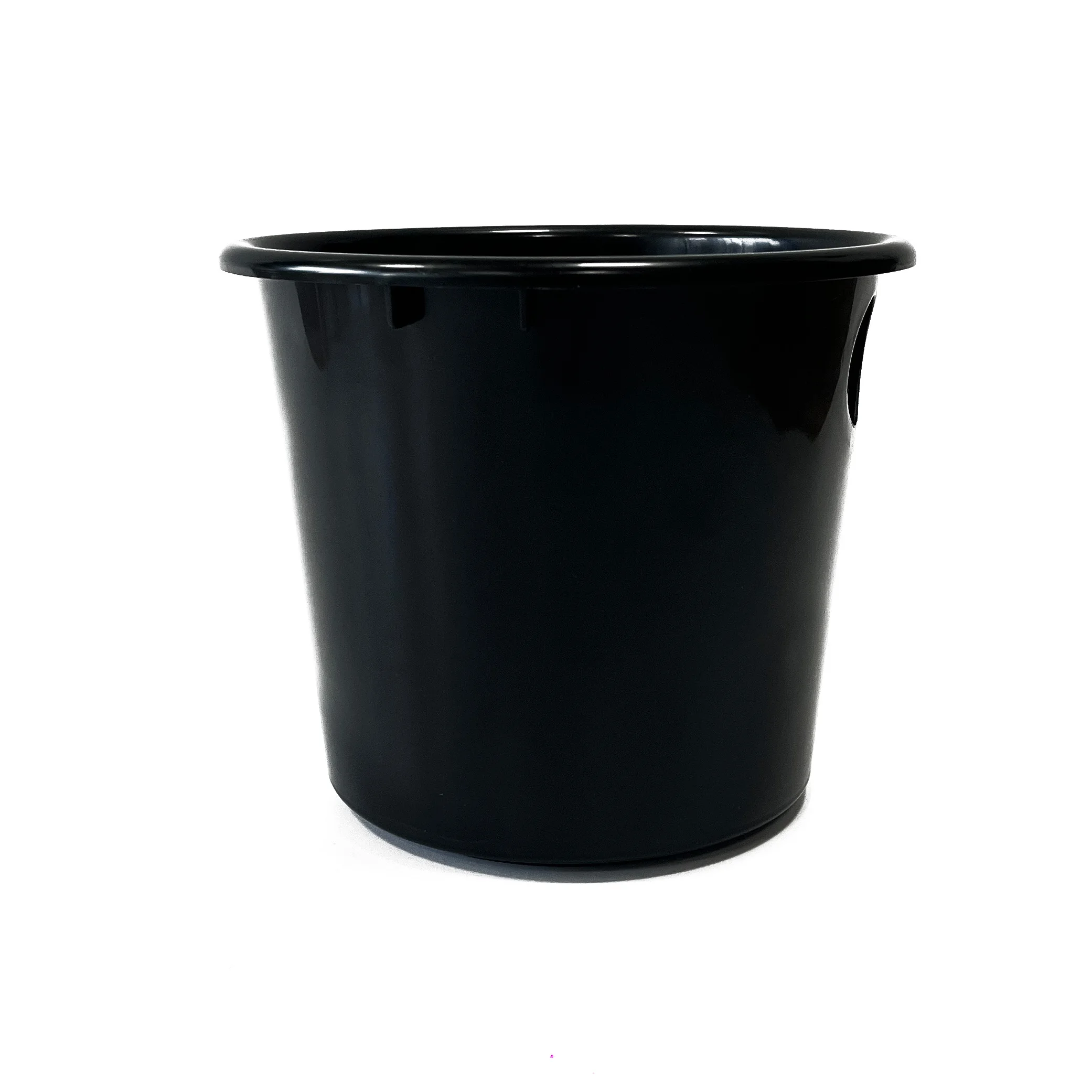 Dense PP Natural Bulk Plastic round Nursery Pot Black Succulent No-Hole Flower Pot for Outdoor Flowers