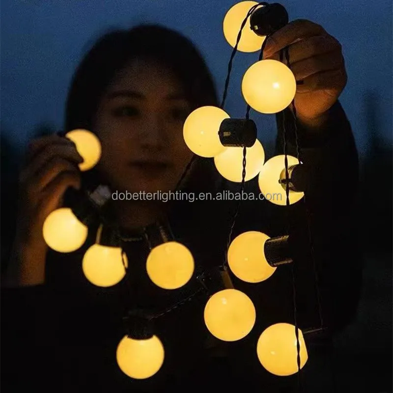 5m10m 20m LED G50 string light  Led String Light Decorative garland wedding Lights lamp Globe Bulb LED Chain Festoon String