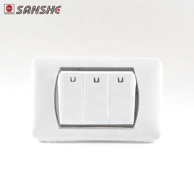SANSHE  german type switch 16A high power 1 gang 2 way switch  Household appliances switch socket