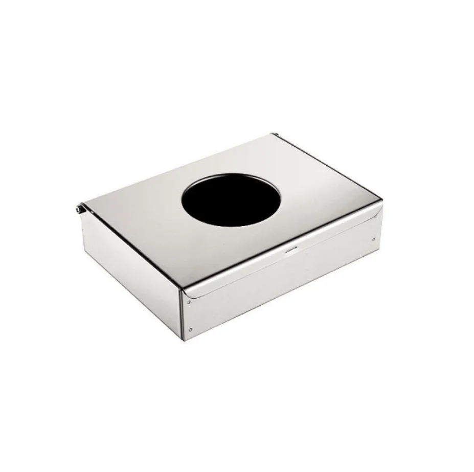 Factory Direct Sale Stainless Steel Metal Tissue Box Toilet Portable Paper Towel Holder
