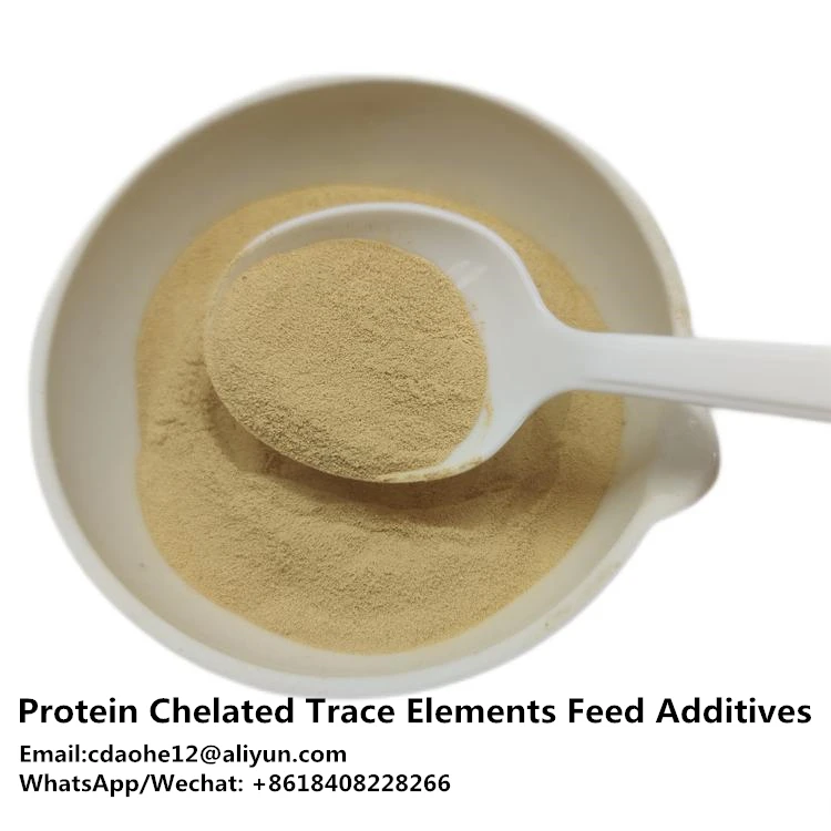 Proteinate Trace Elements Feed AdditiveS Chelates Zinc Copper Iron Mn for Poultry and Livestock