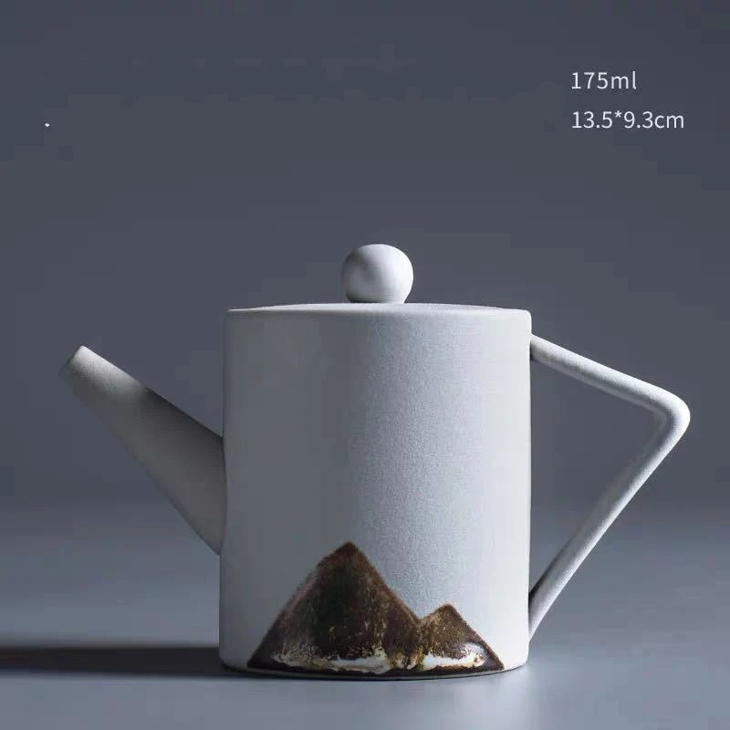 Glaze Painting Ceramic Teapot Enamel Ceramic Teapot Chinese Porcelain Tea Pot Set Elegant Crude pottery Tea Pot