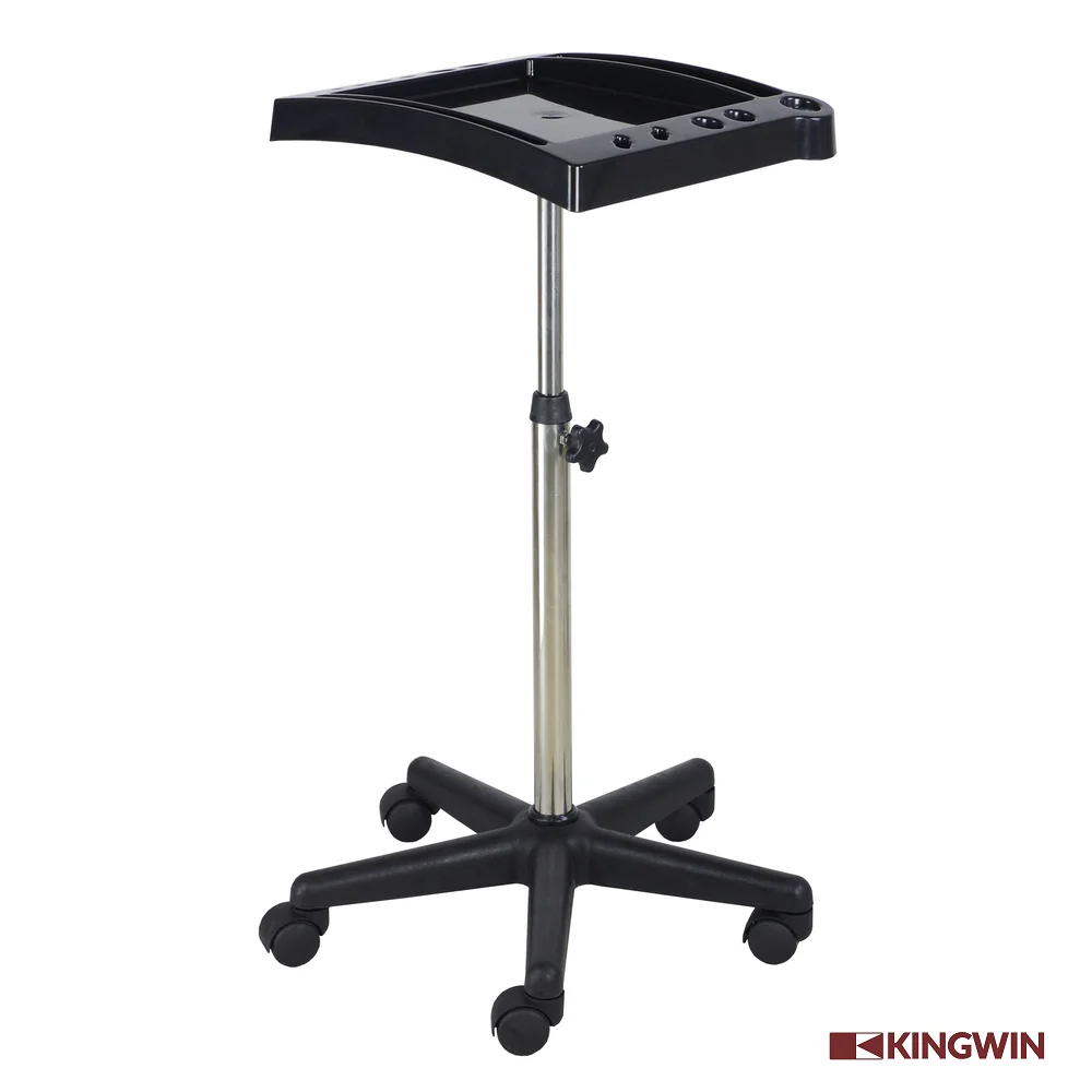 Hair Stylist Professional Salon Furniture Coloring Tool Placing Tray Cart Black Modern Beauty Salon Furniture Set Salon Trolley