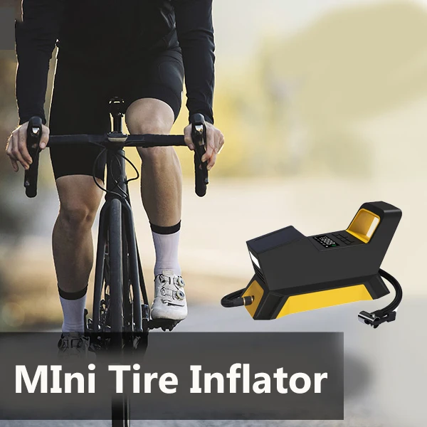 CARSUN Motorcycles Tire Inflator Portable Air Compressor with Digital Pressure Gauge Rechargeable Auto Air Pump