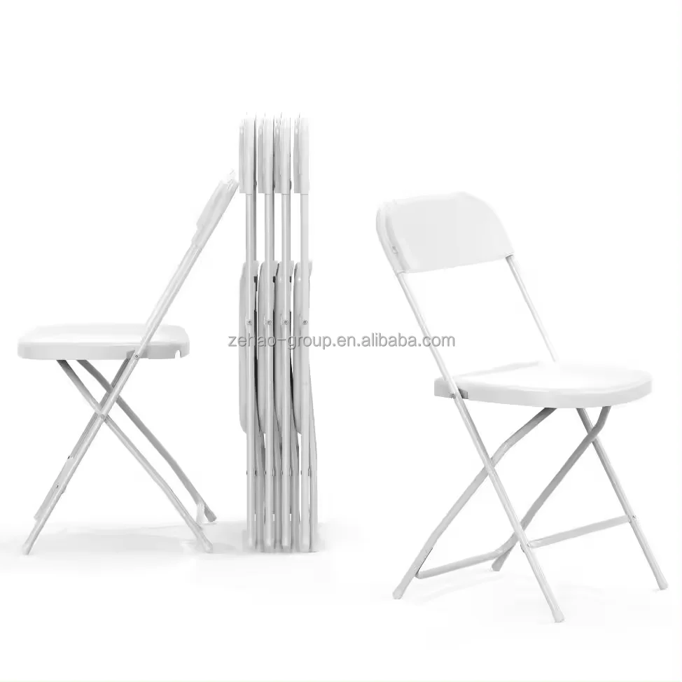Modern Design Portable Plastic Folding Table and Chair Set with Attached Rattan Material for Outdoor Events in Dubai