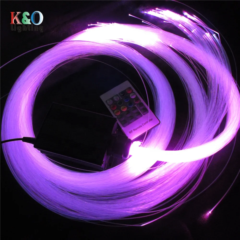 Dimmable 5W RGB LED Fiber Optic Illuminator Bedroom Starry Sky Ceiling Light