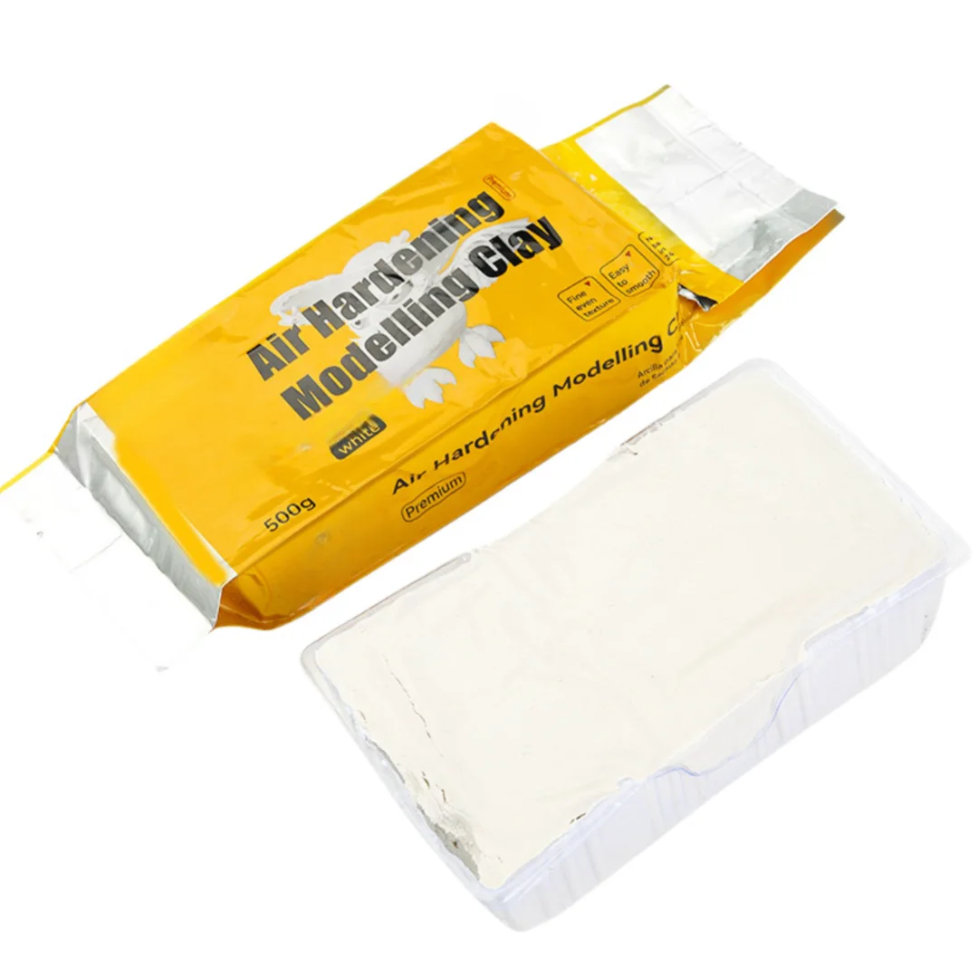 2024 Low price sales High Quality 500g Air-Dry White Clay All-Natural Colored Moulding Clay