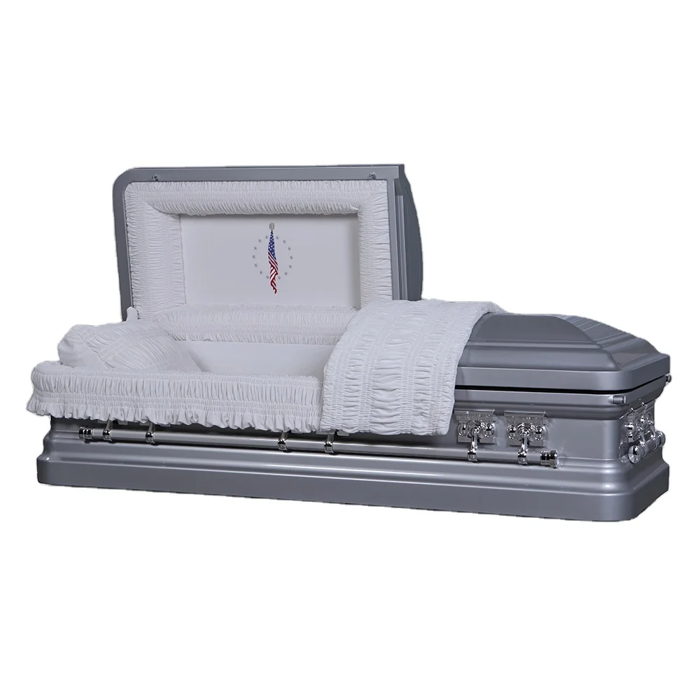 High quality cheapest price funeral steel metal casket for sale(1867)