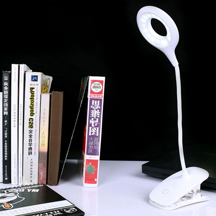 Led Desk Lamp Touch Clip Study Lamps Magnifier Gooseneck Desktop usb Table Light Rechargeable