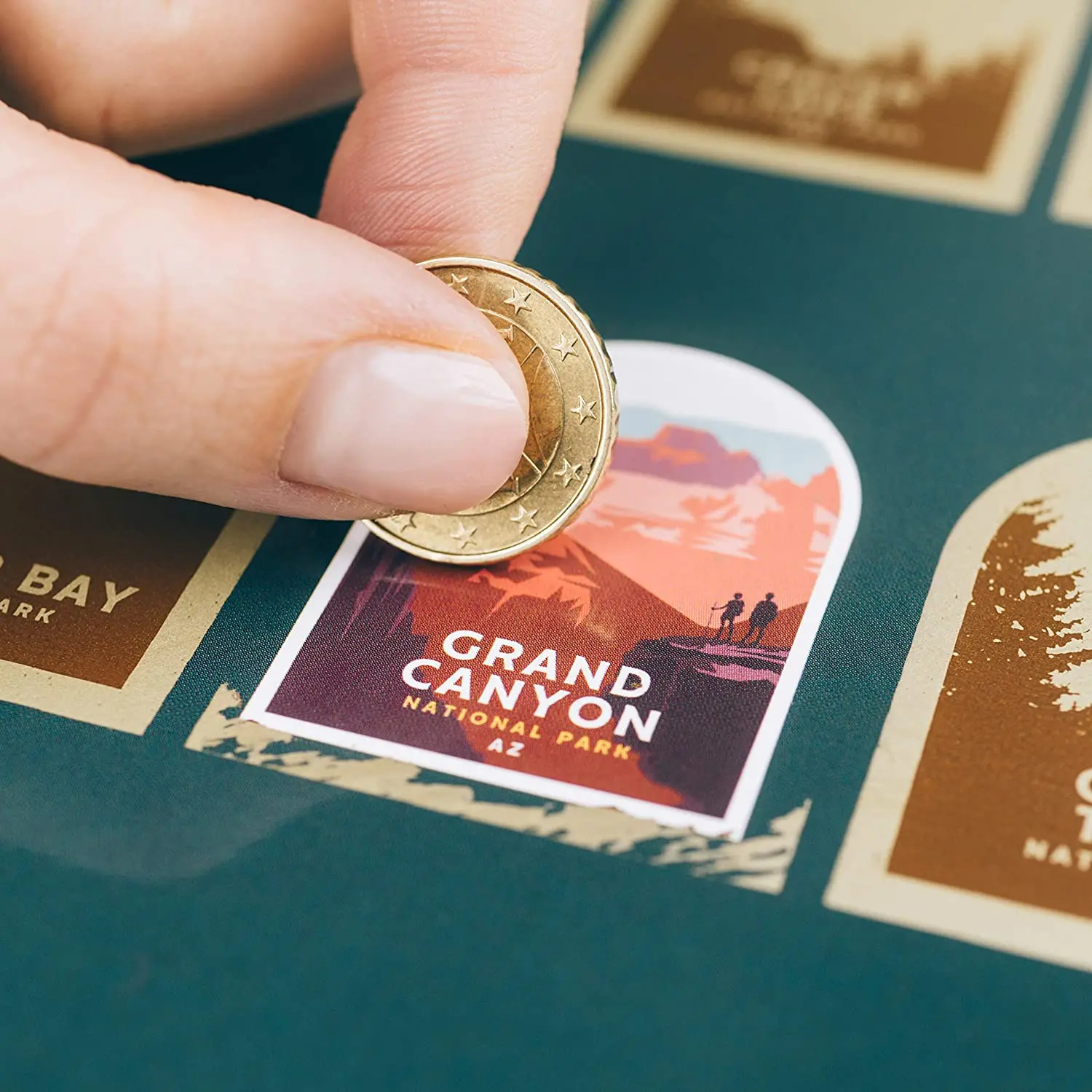 Manufacturer Wholesale Art Paper Painting The National Parks In Us Scratch Off Poster