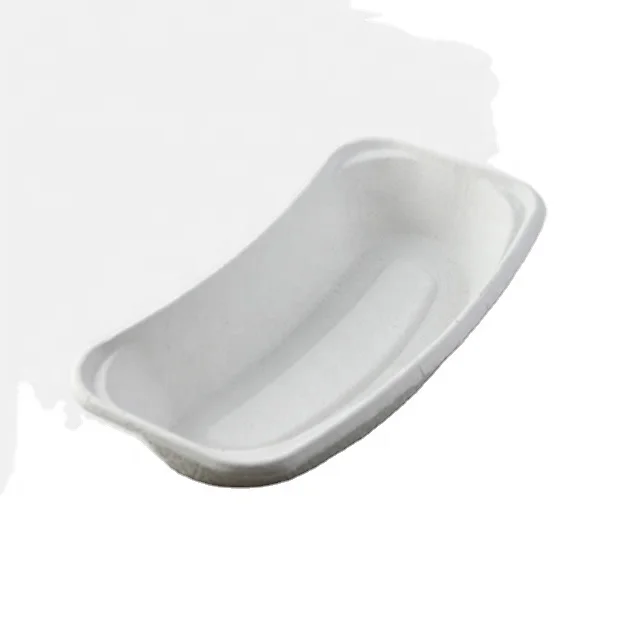 Hospital disposable medical molded pulp kidney dish single use paper pulp kidney bowl paper pulp kidney basin