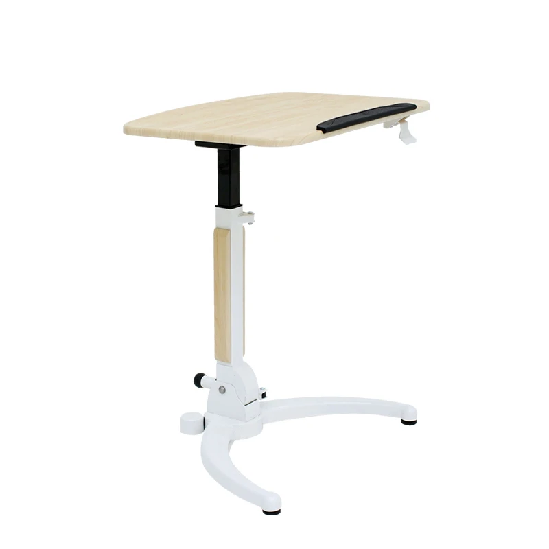 Height Adjustable Foldable Computer Mobile Laptop Standing  Desk  With Wheels