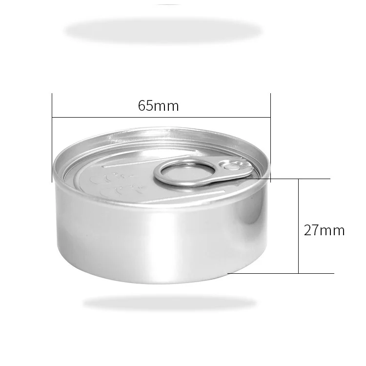 Multipurpose empty 3.5g Metal Tin Can Easy Open ChildProof Plastic dustproof Lid Custom Label
