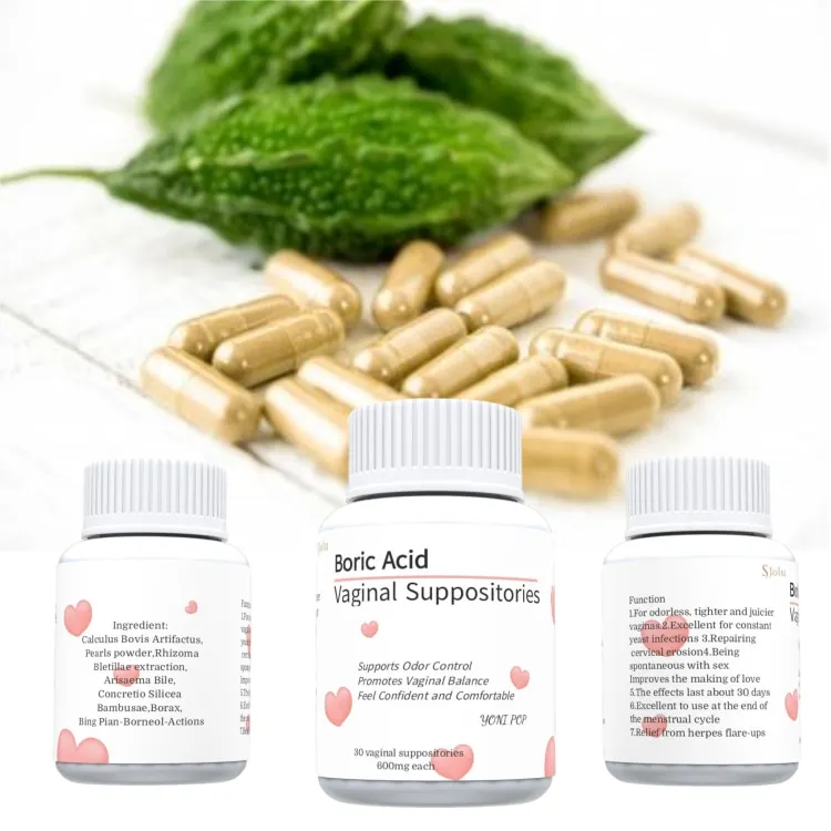 Wholesale Factory Price Women Yoni Pops Vaginal Organic Feminine Vagina Tightening Cleaning Boric Acid capsule