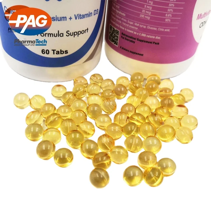 Halal Food Grade Vitamin K2 D3 Oil Softgel Capsule