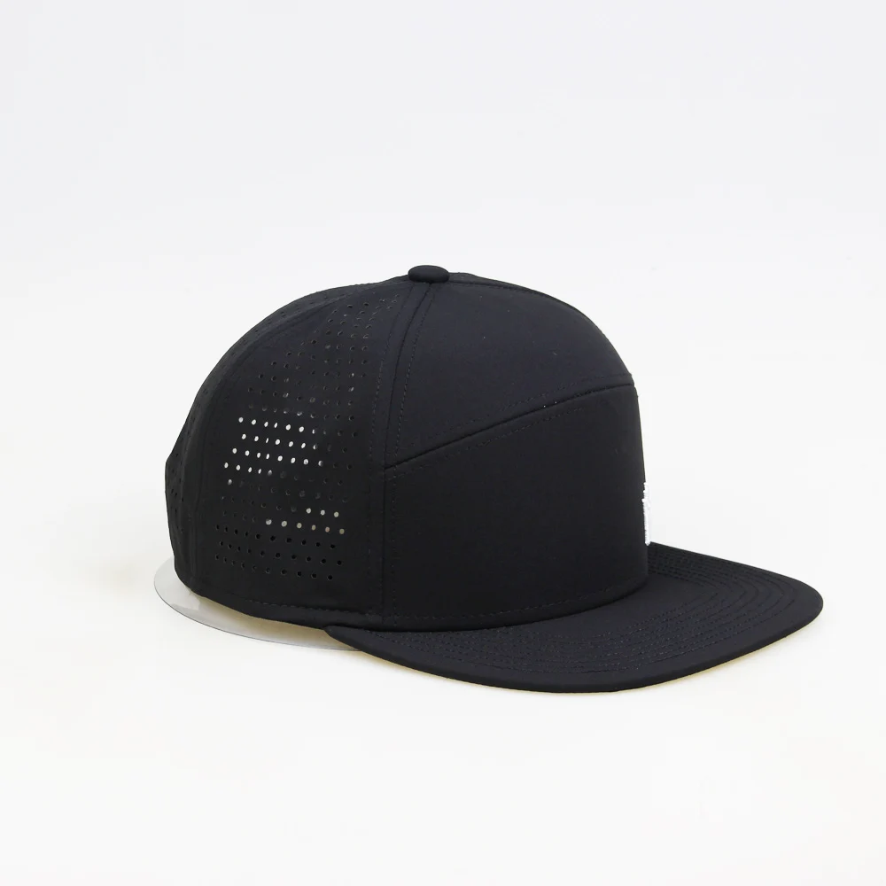 Customized Logo Quick Dry Fit Hydro Performance Melin Waterproof  Laser Hole Perforated Breathable Golf Snapback Gorra Caps Hats