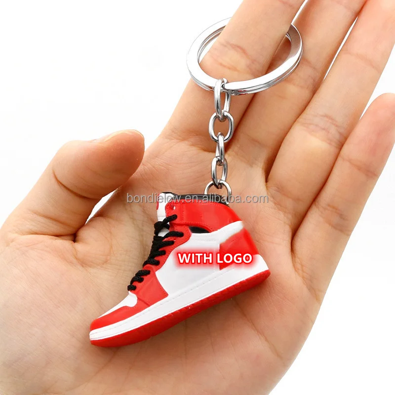 Wholesale 3D Mini Sneakers A J shoes Jor dan shoe Keychain Model cute keychains with box